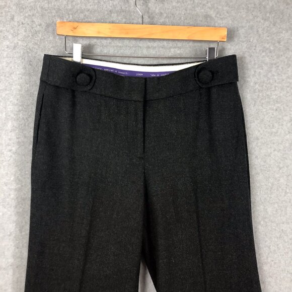 J Crew Favorite Fit Wool Pants Black Size 10 - Picture 2 of 8